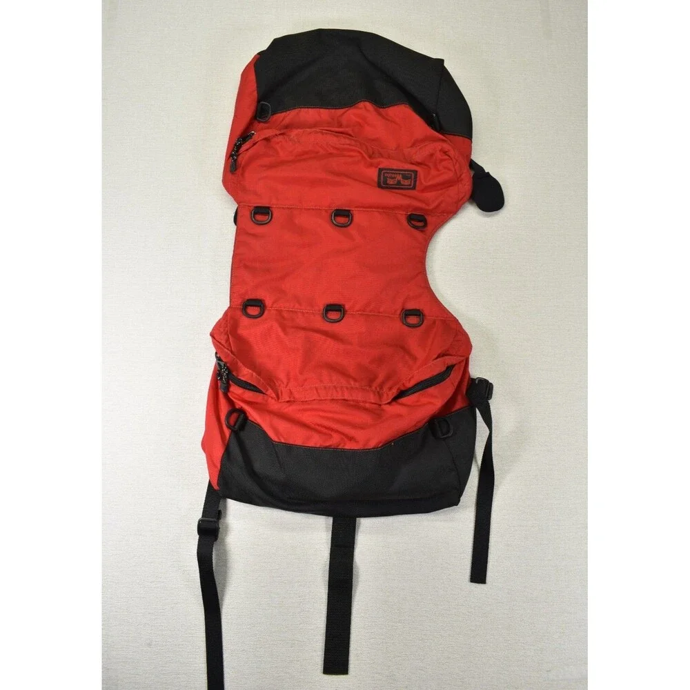 Vintage Wenaha Dog Backpack Large Red Made In USA Saddlebags Hiking Pack Harness